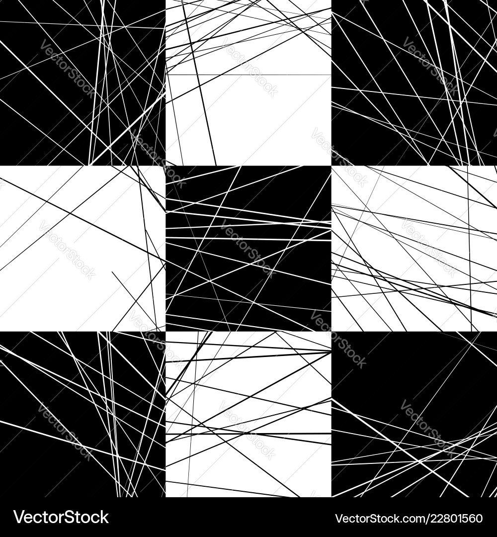 Abstract pattern with straight random lines vector image