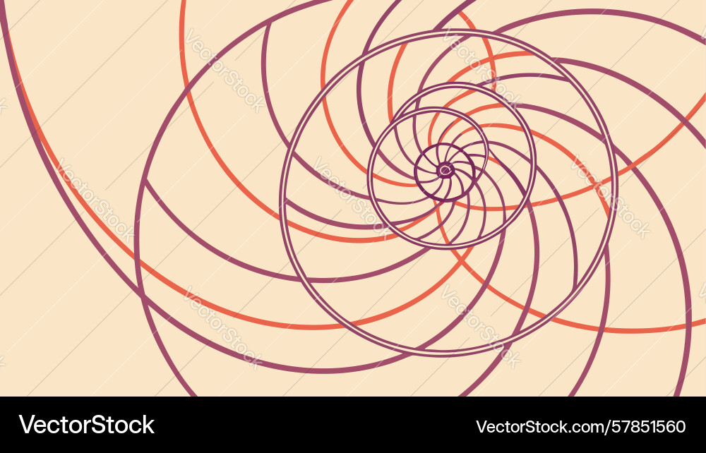Elegant abstract spiral dynamic swirl background vector image