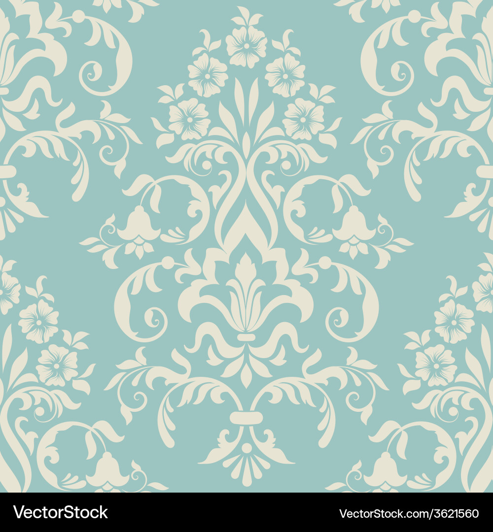 Elegant Damask Pattern vector image