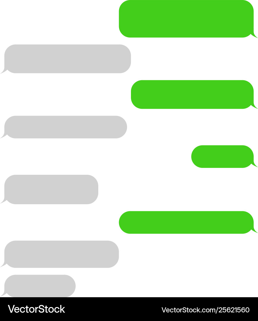Message empty bubbles web creative tools vector image