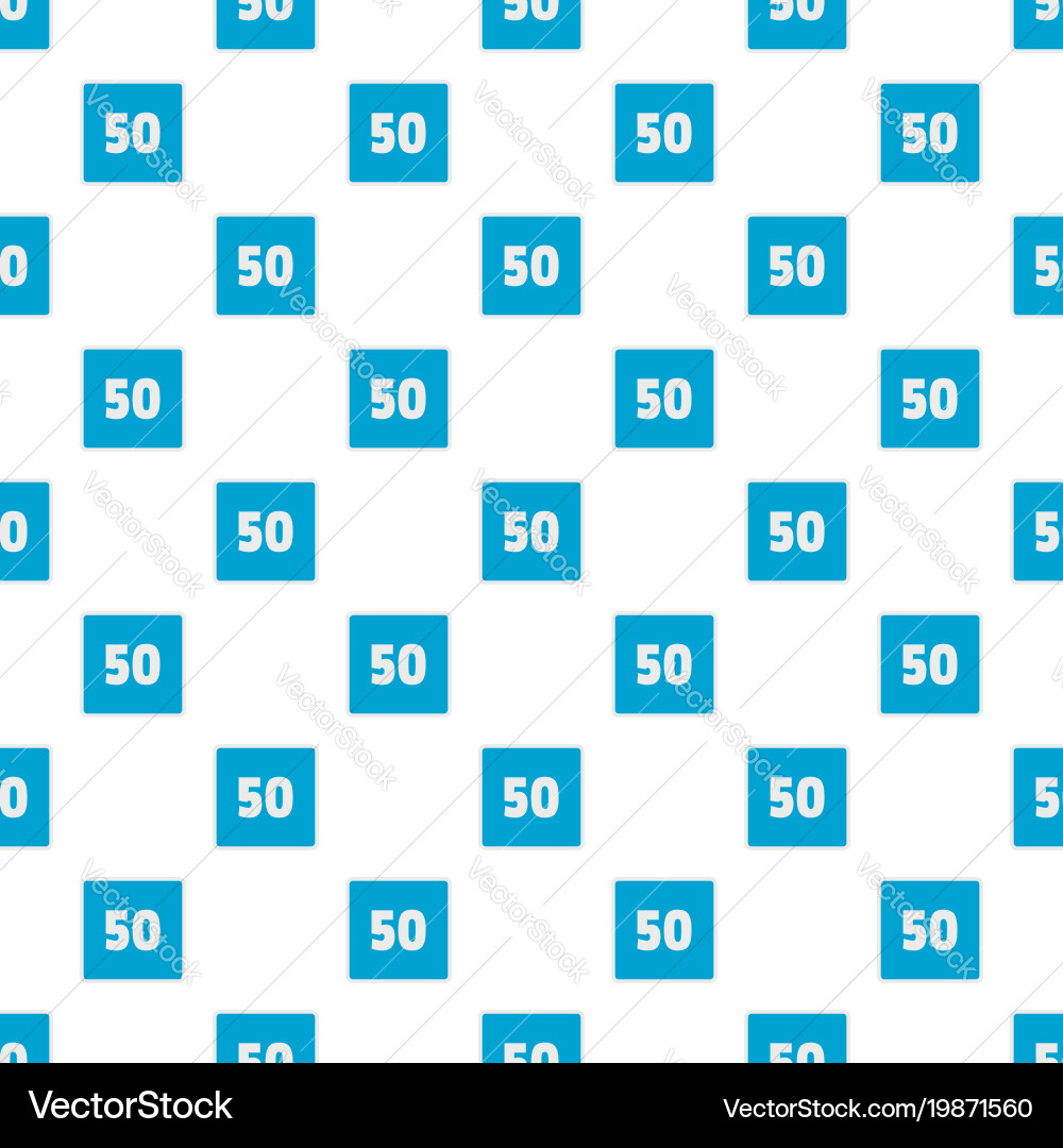 Minimum speed fifty limit pattern seamless Vector Image
