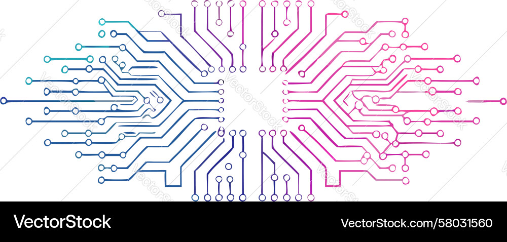 Neural Network Circuit Vector Image