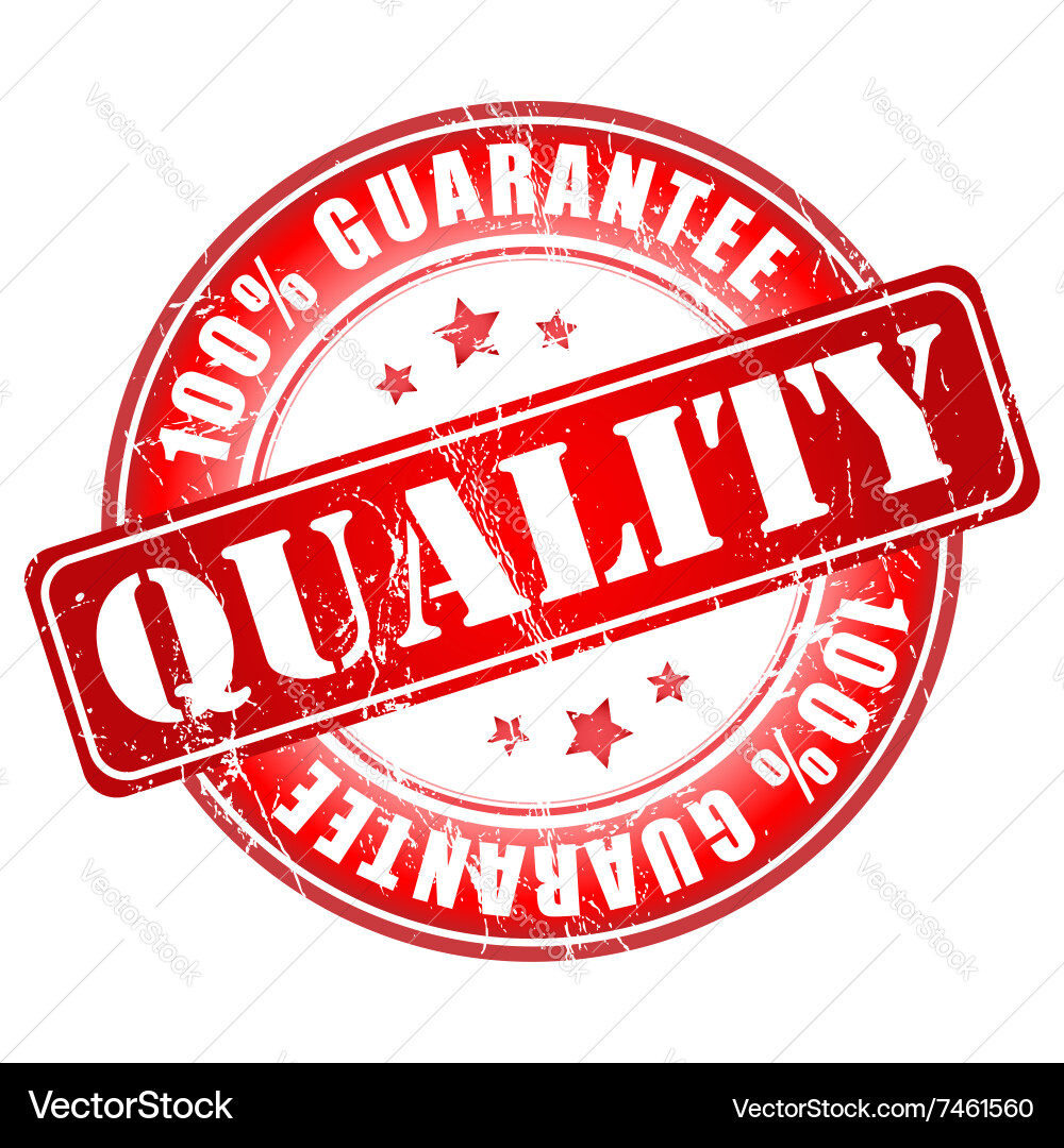 Quality guarantee stamp vector image