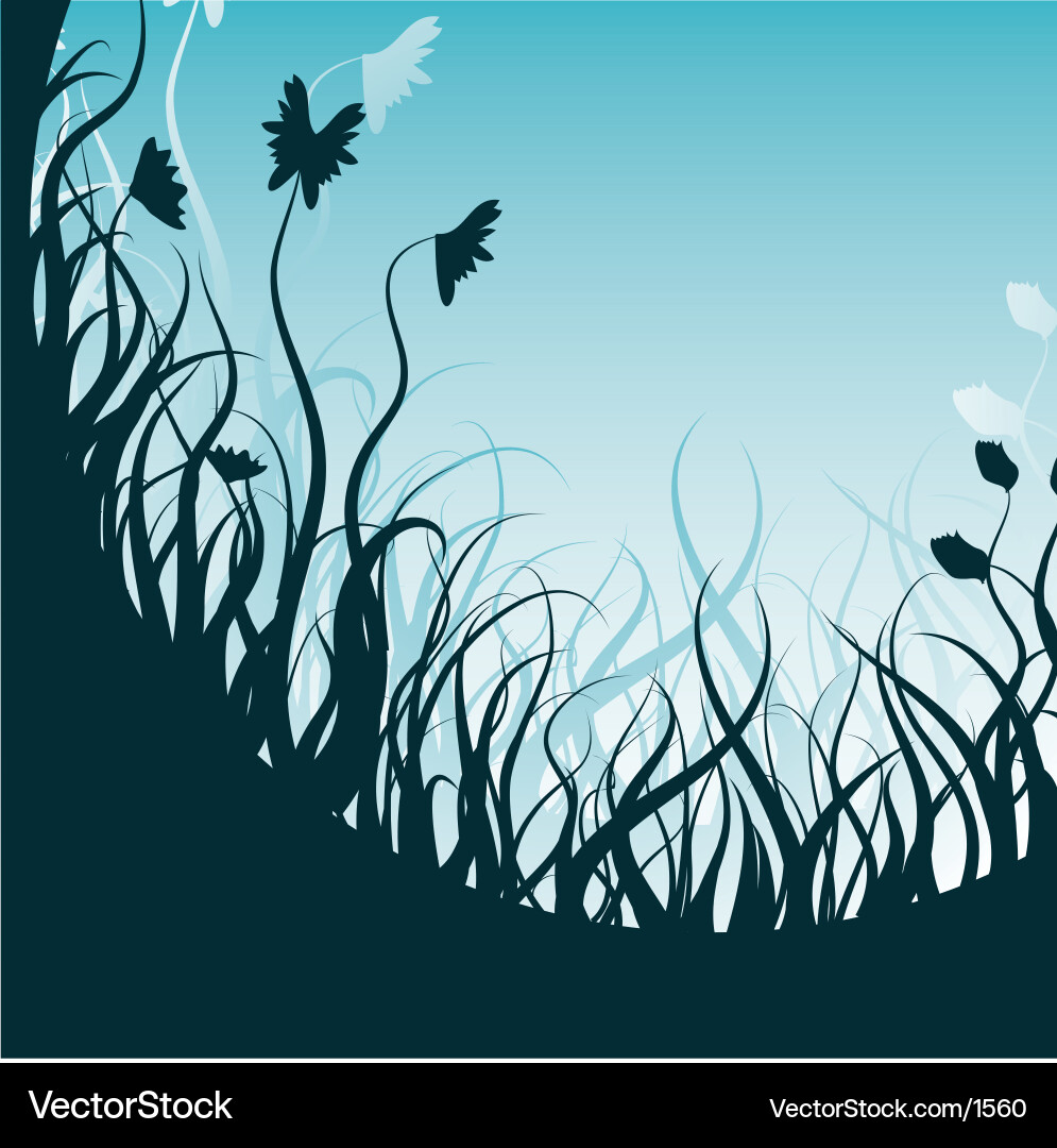 Serene Leaf Pattern Vector Image