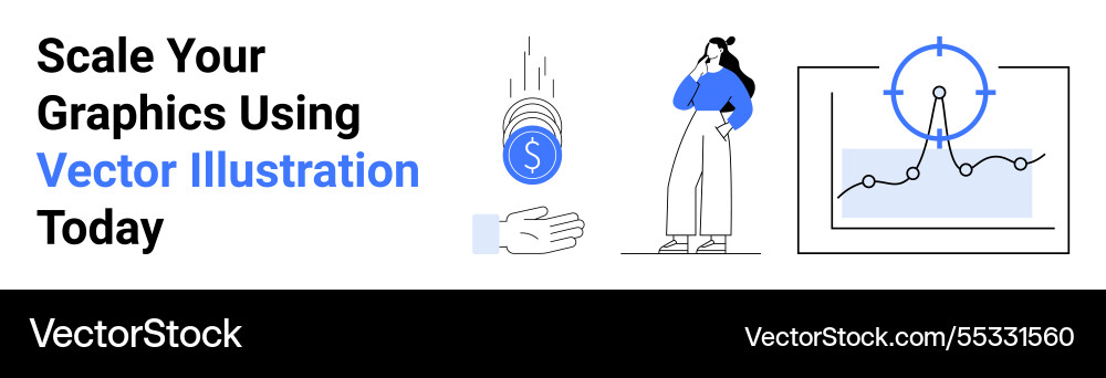 Visualizing growth through data analytics Vector Image