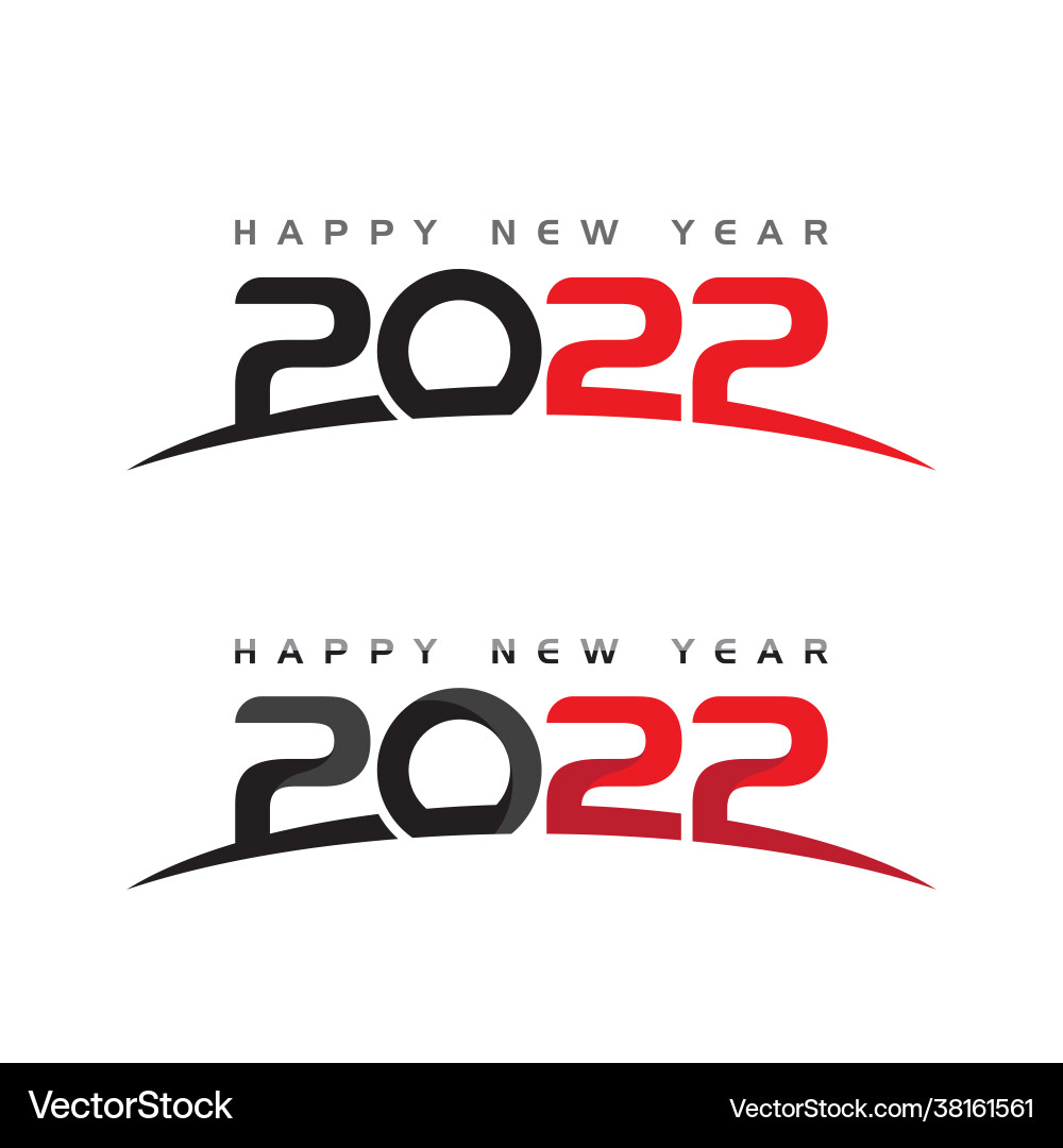 2022 new year icon 2022 new year icon vector image