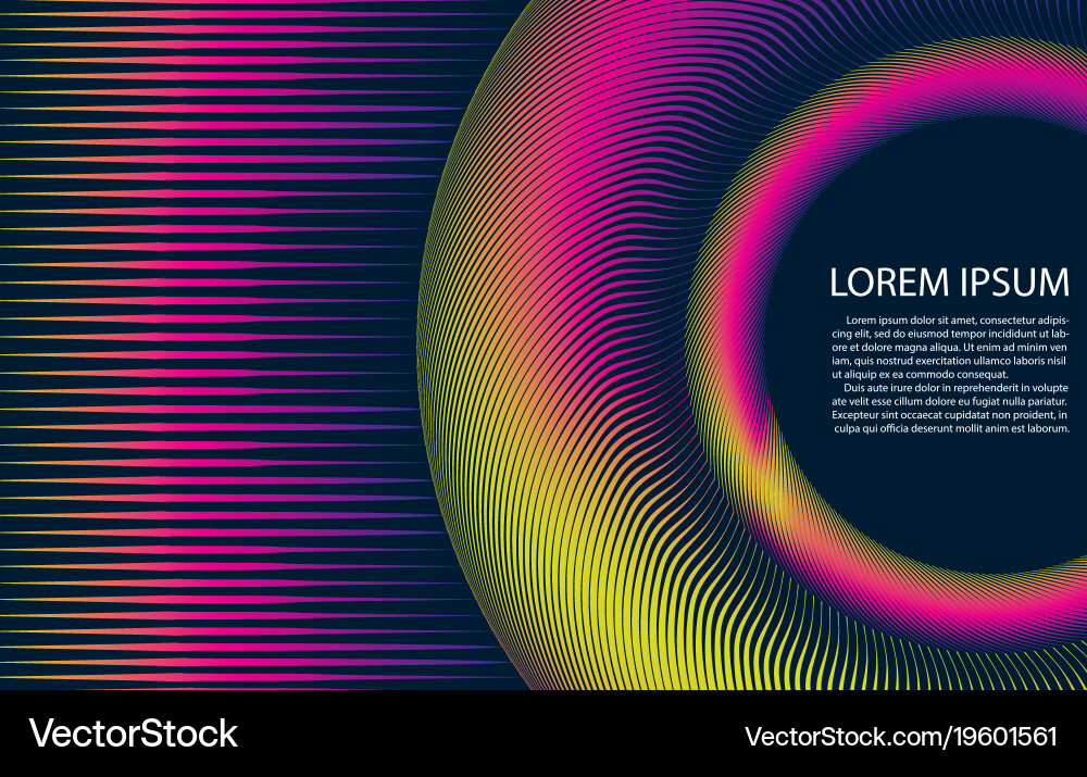 Abstract colorful string lines background vector image