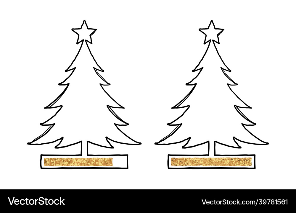 Christmas tree loading bar vector image