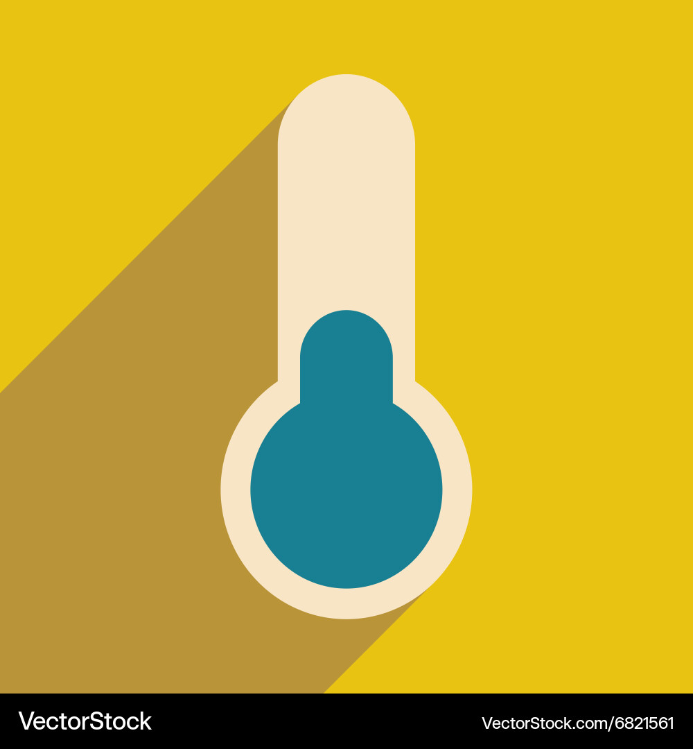 Flat with shadow icon and mobile application vector image