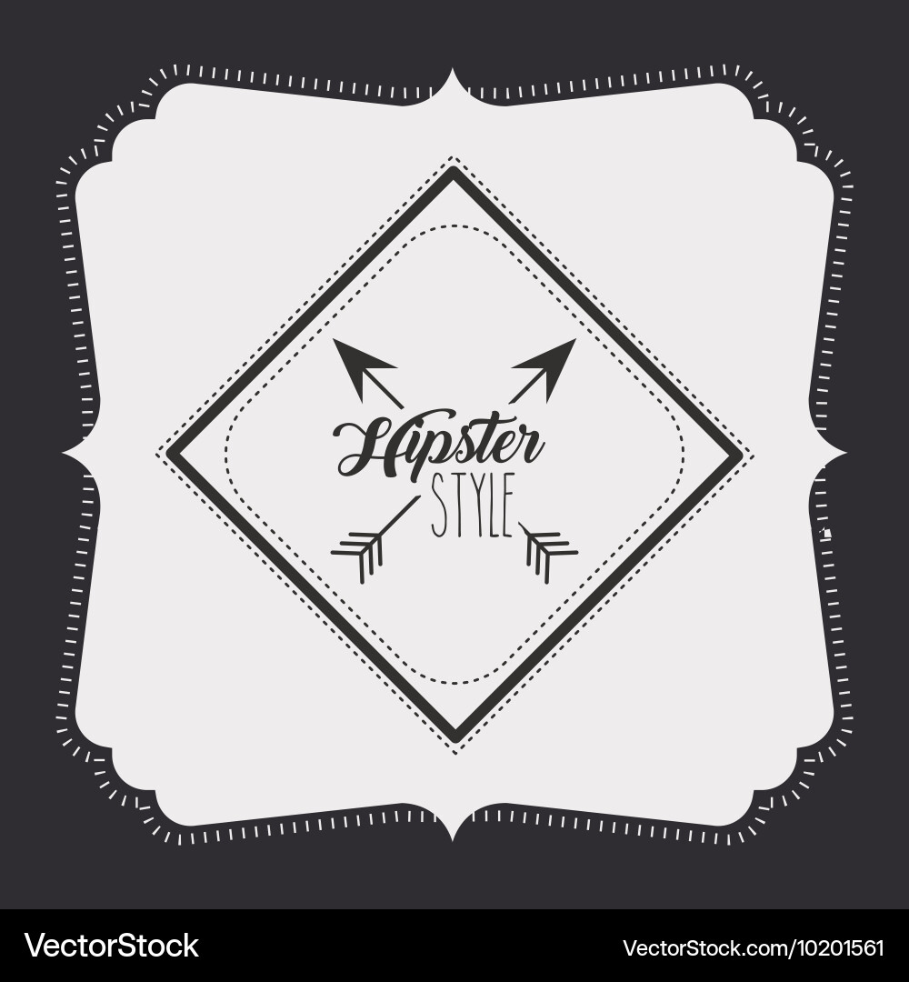 Frame retro style icon isolated design Vector Image
