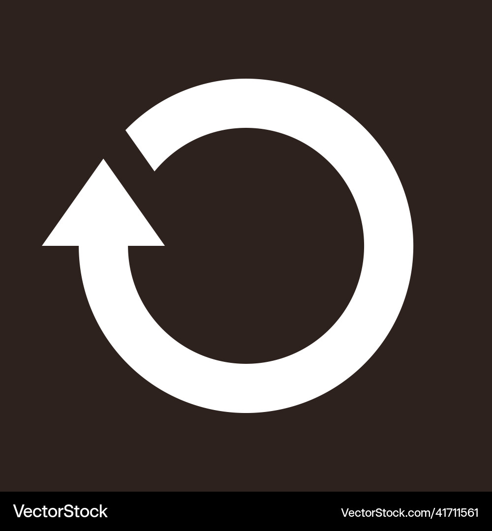Repeat sign reload icon refresh loading reset Repeat sign reload icon refresh loading reset vector image