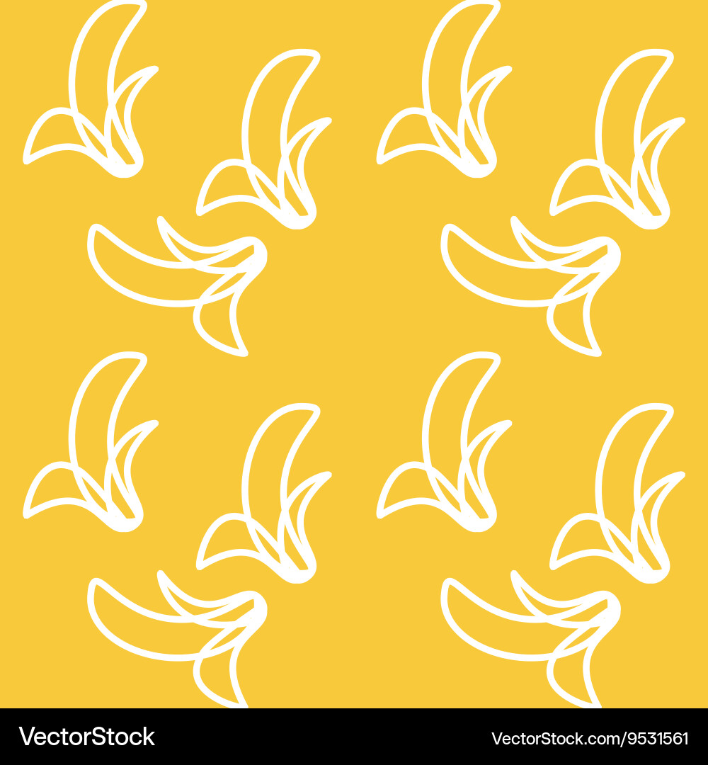 Seamless pattern with banana Vector Image