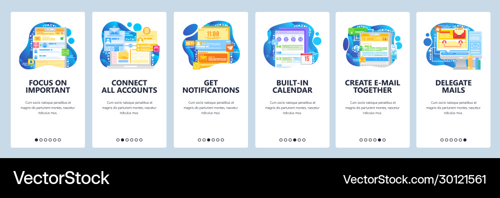 Shared team mailbox and accounts task management Shared team mailbox and accounts task management vector image