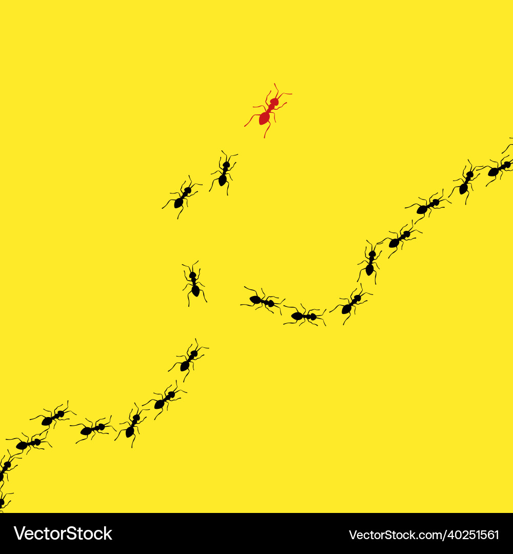 Trail isolated path think different Vector Image