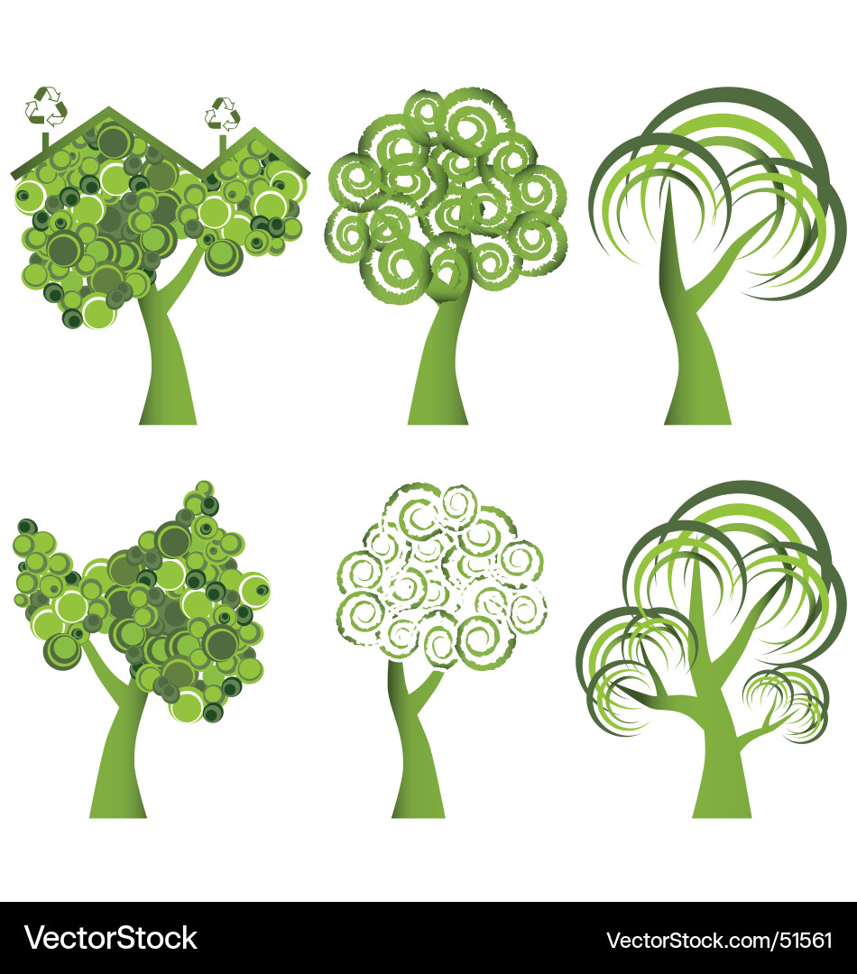 Tree and Environmental Concepts vector image