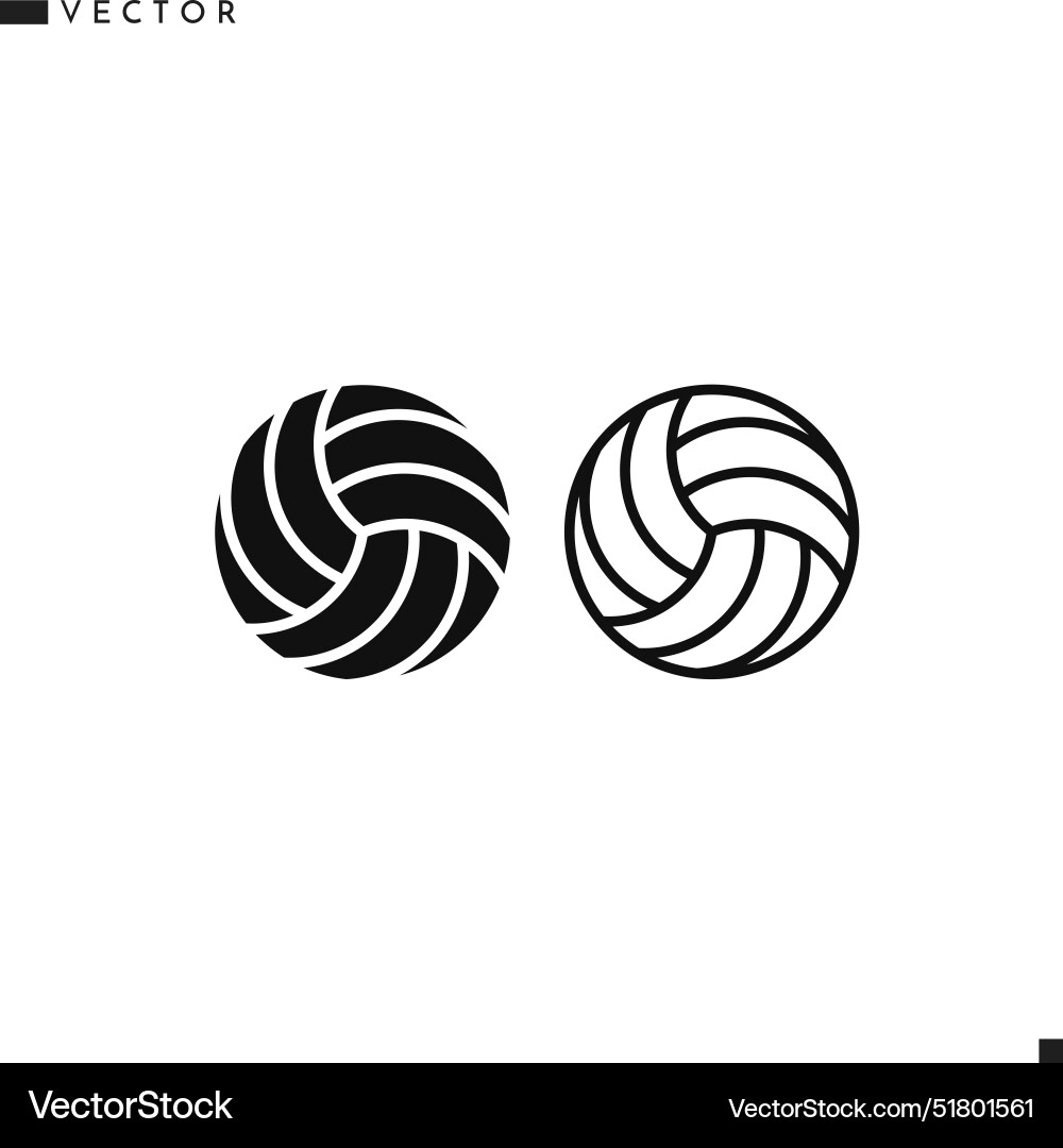 Volleyball Ball Icon - Flat Style vektorbild