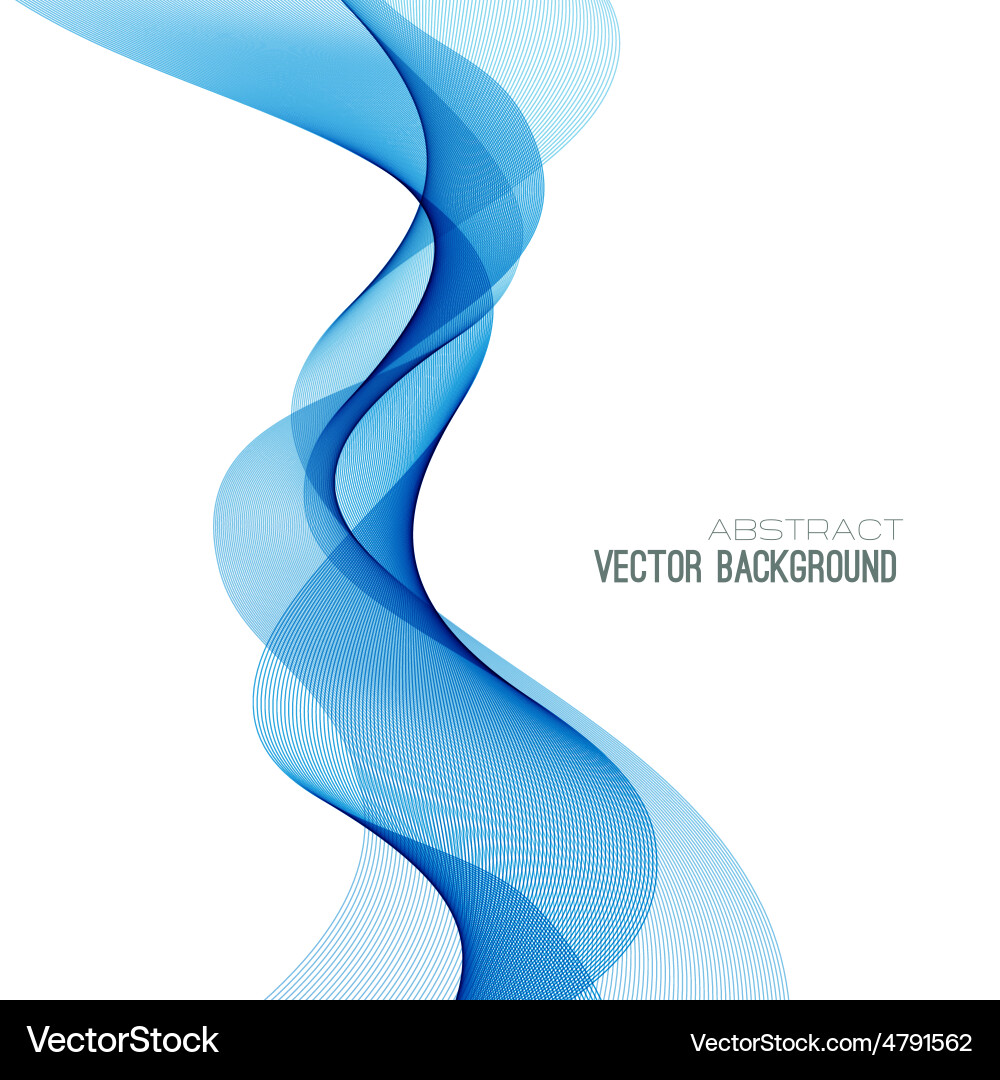 Abstract curved lines background template Vector Image