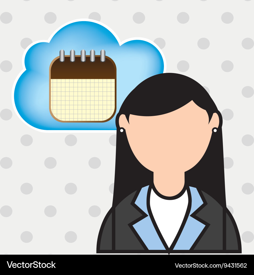 Cloud computing design Vector Image