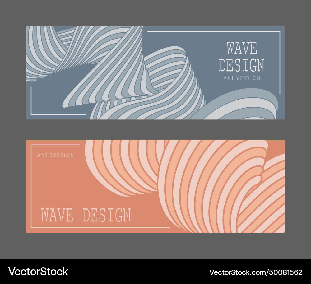 Creative wavy line design a new trend Vector Image