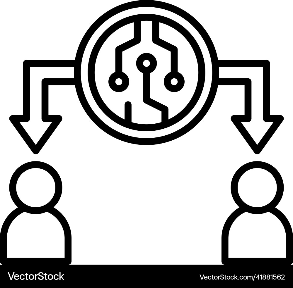 Double spending icon crypto related – Royalty-Free Vector | VectorStock
