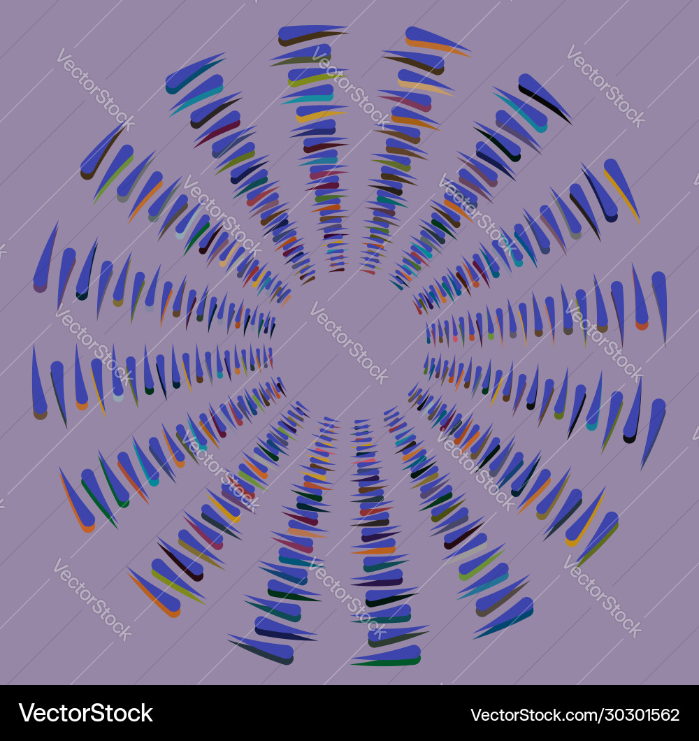 Multi-color curly coil gyration volute shape Vector Image