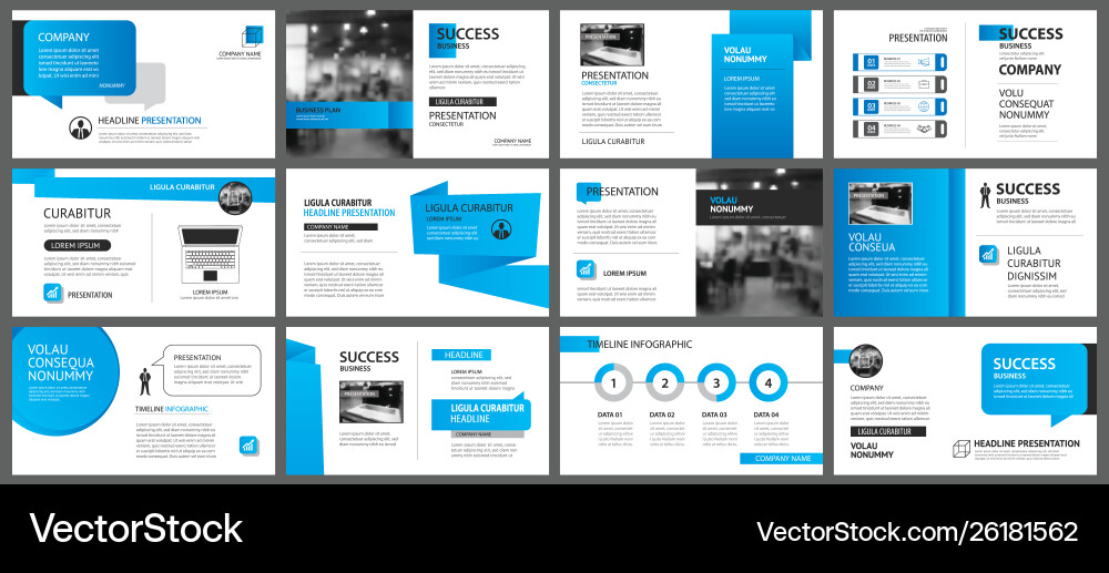 Presentation and slide layout template design Presentation and slide layout template design vector image