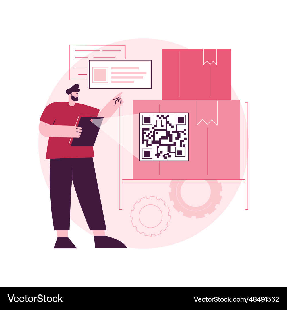 Qr code abstract concept Qr code abstract concept vector image