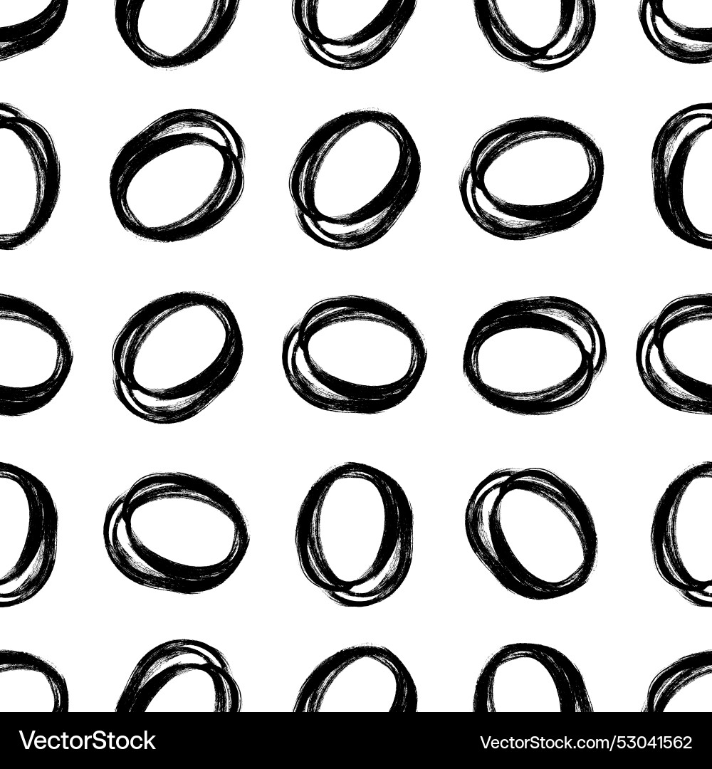 Seamless pattern with sketch circles shape Seamless pattern with sketch circles shape vector image