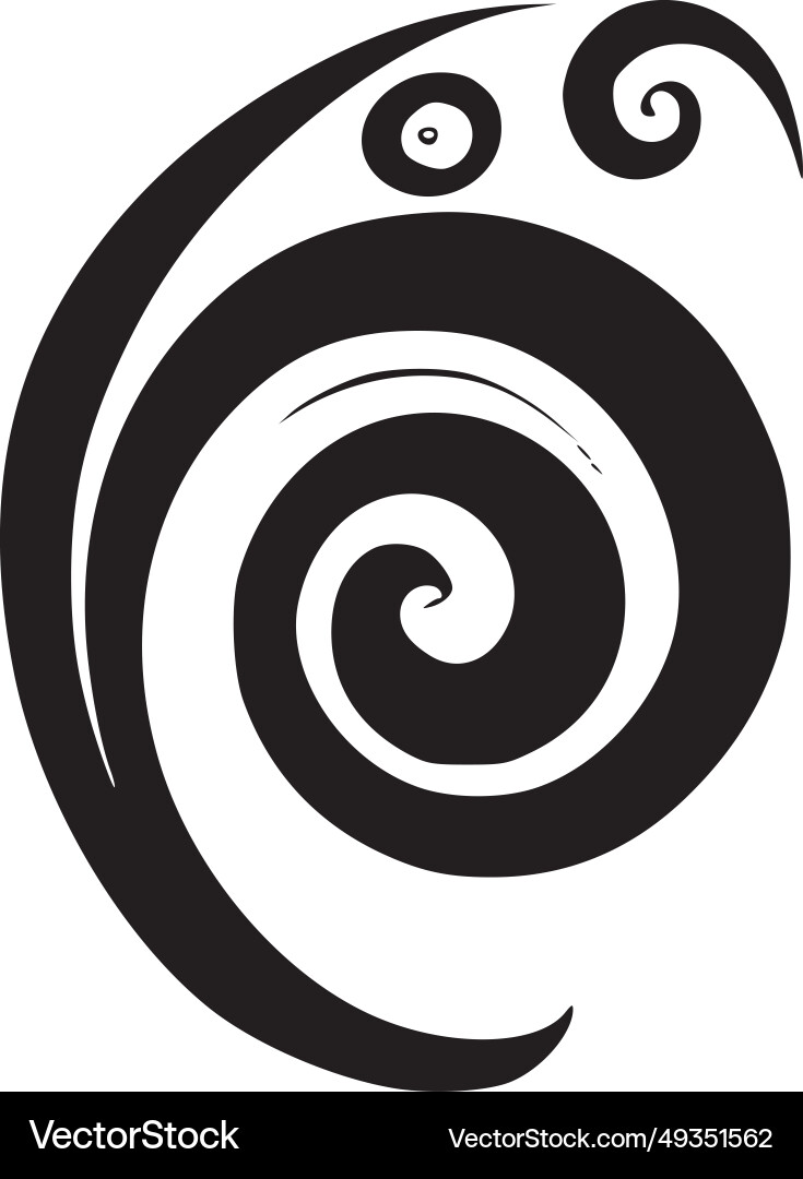 Swirls - minimalistisches und flaches Logo Swirls - minimalistisches und flaches Logo vektorbild