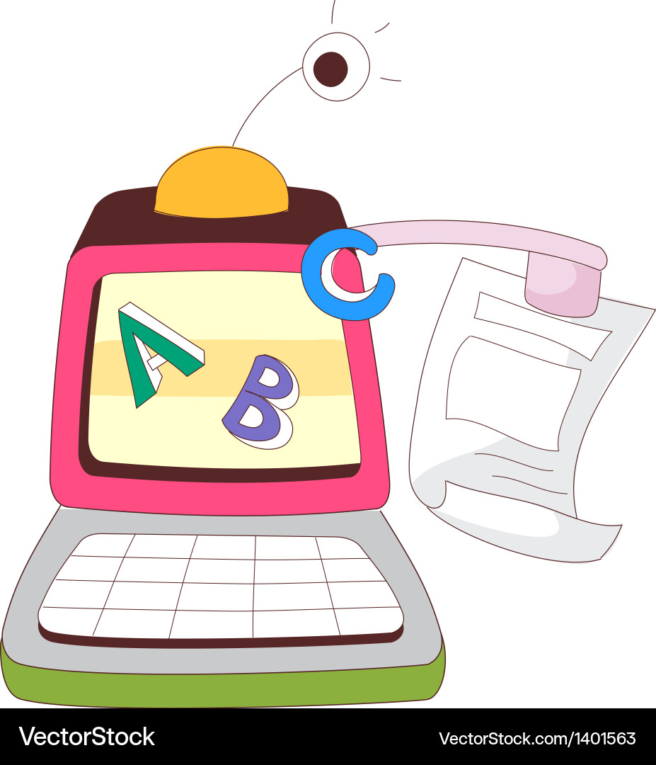 A view of computer vector image
