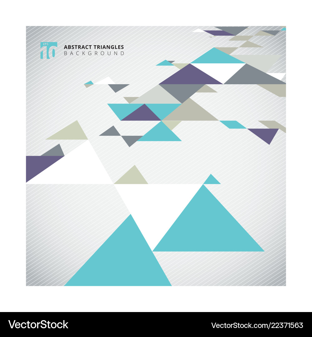 Abstract Geometric Triangle Pattern Vector Image