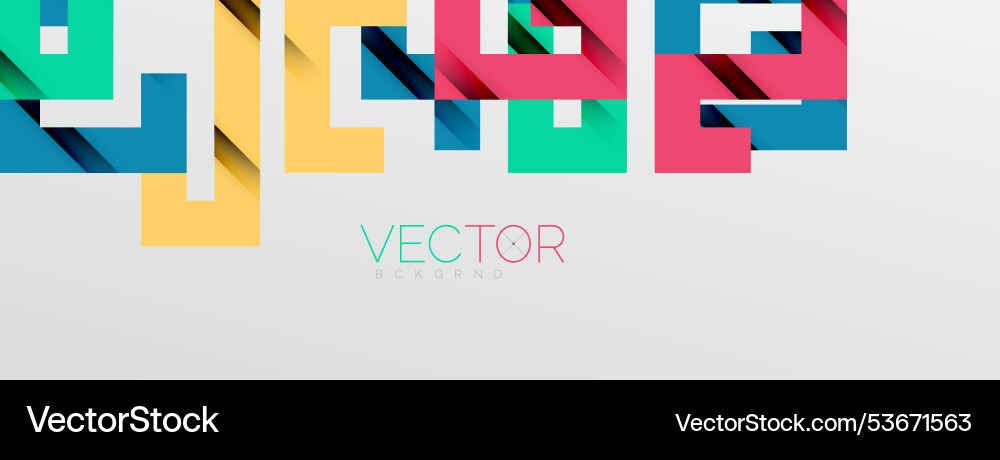 Color bend lines with shadow texture effect Vector Image