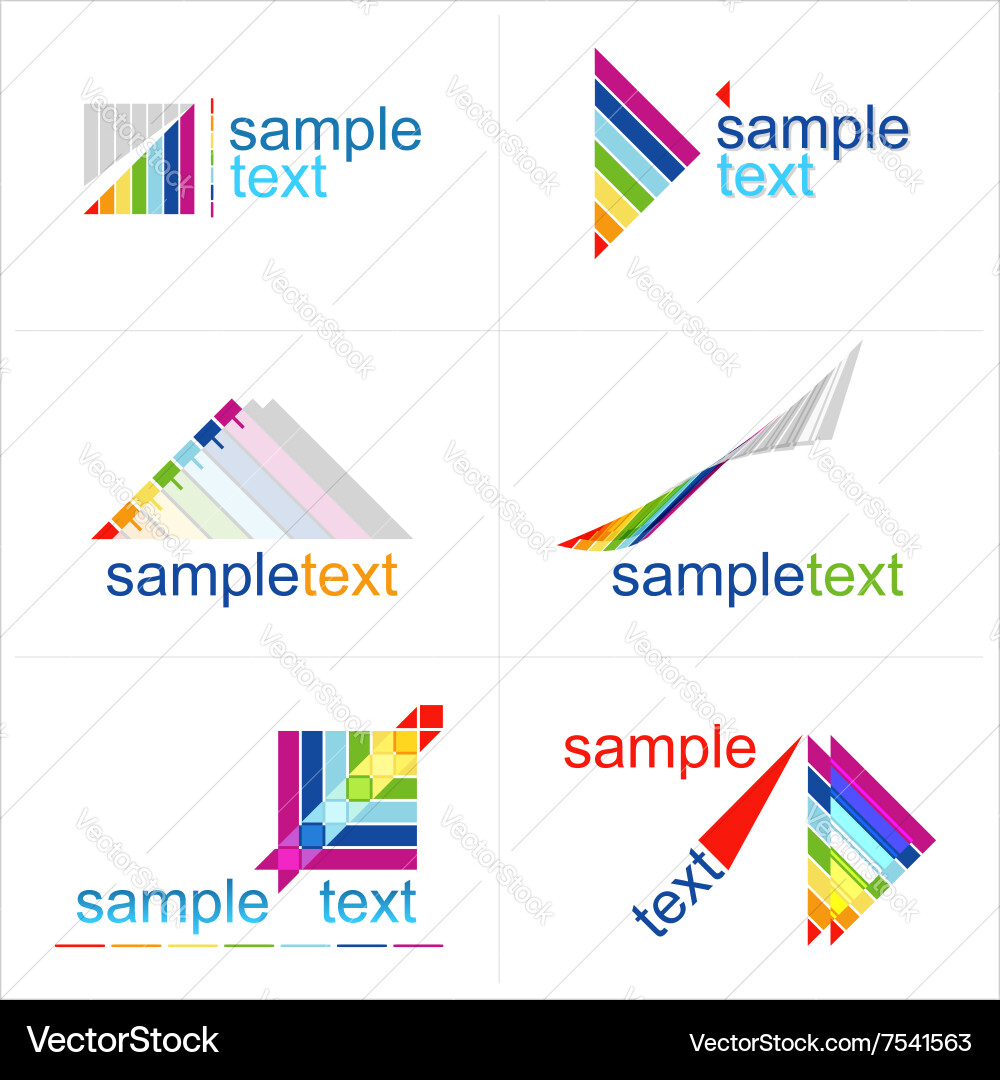 Design elements icons set Vector Image