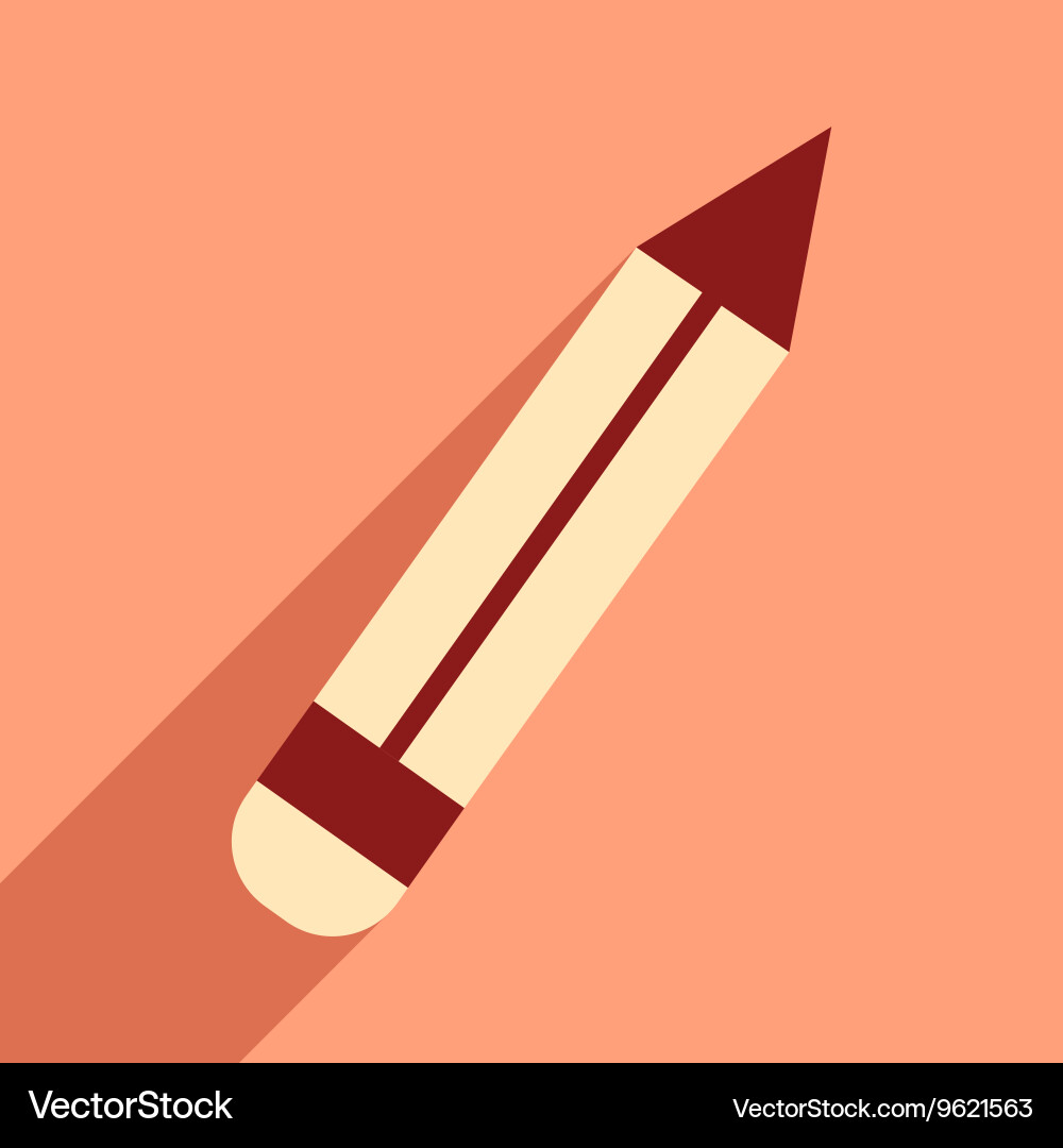 Flat with shadow icon and mobile application Vector Image