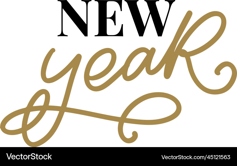 Lettering composition of happy new year 2023 vector image