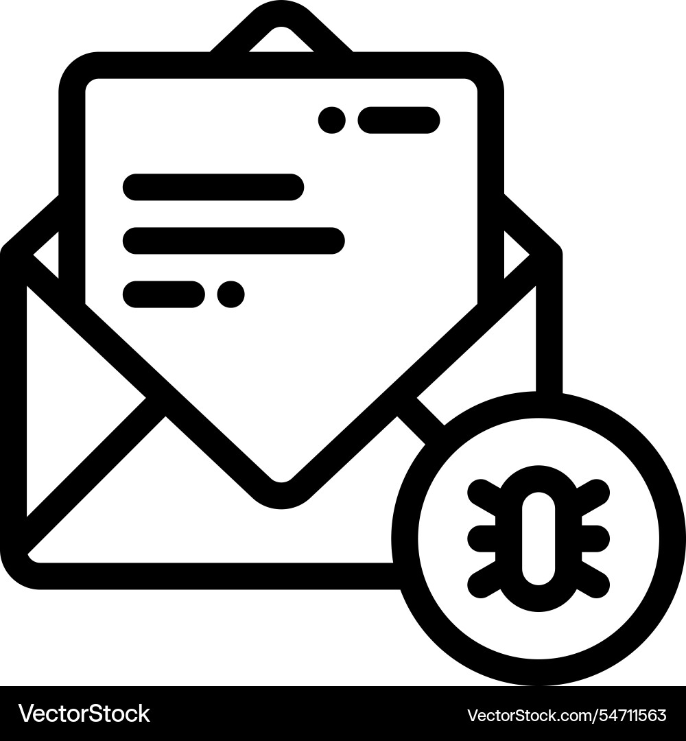 Mail icon thin linear style design isolated Mail icon thin linear style design isolated vector image