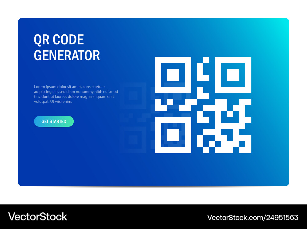Qr code generate concept template for cloud Qr code generate concept template for cloud vector image