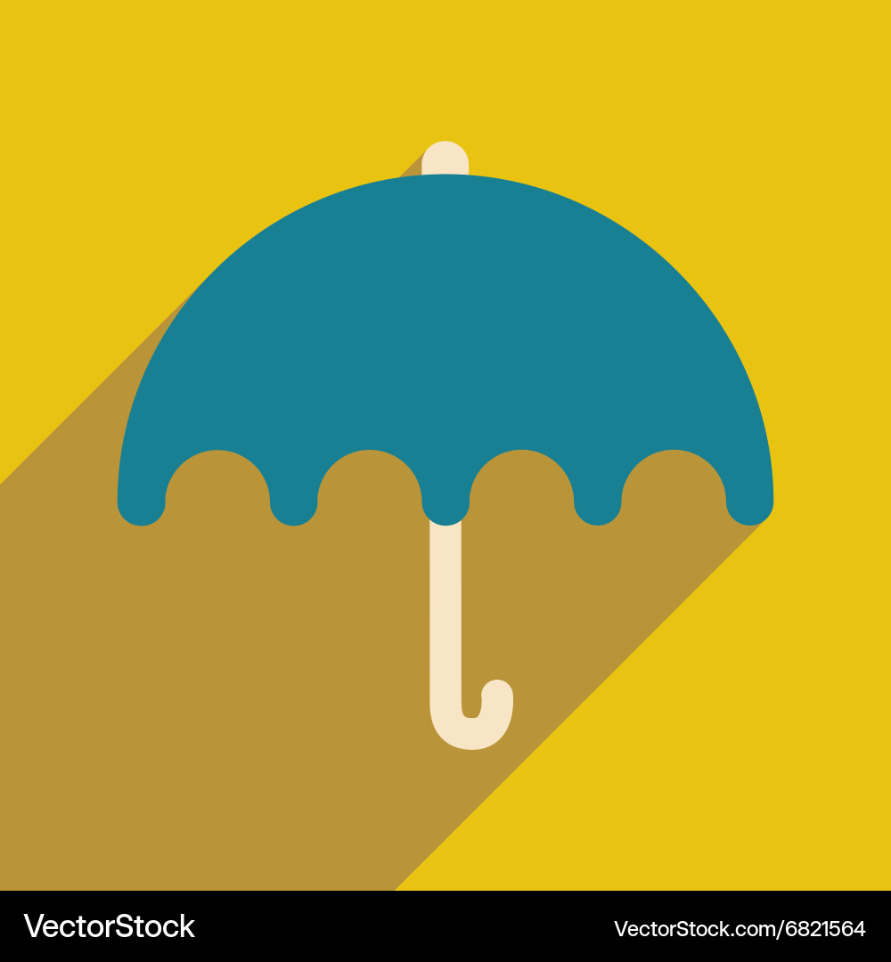 Flat with shadow icon and mobile application vector image