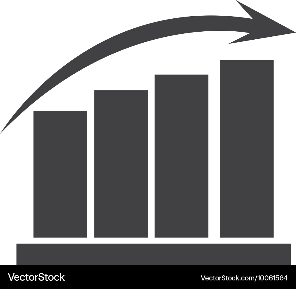 Graph chart icon Vector Image