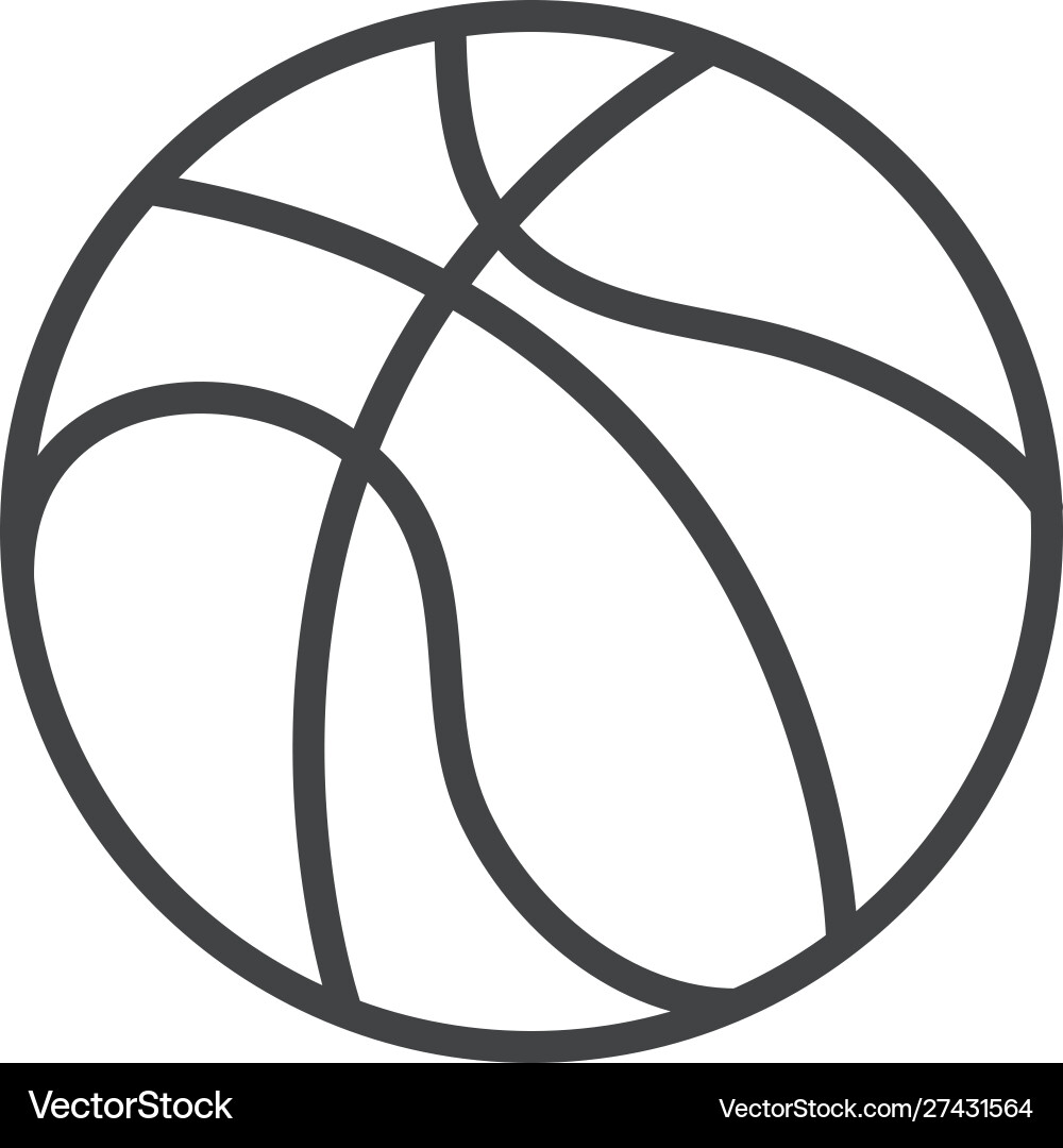 Isolated ball basketball design vector image