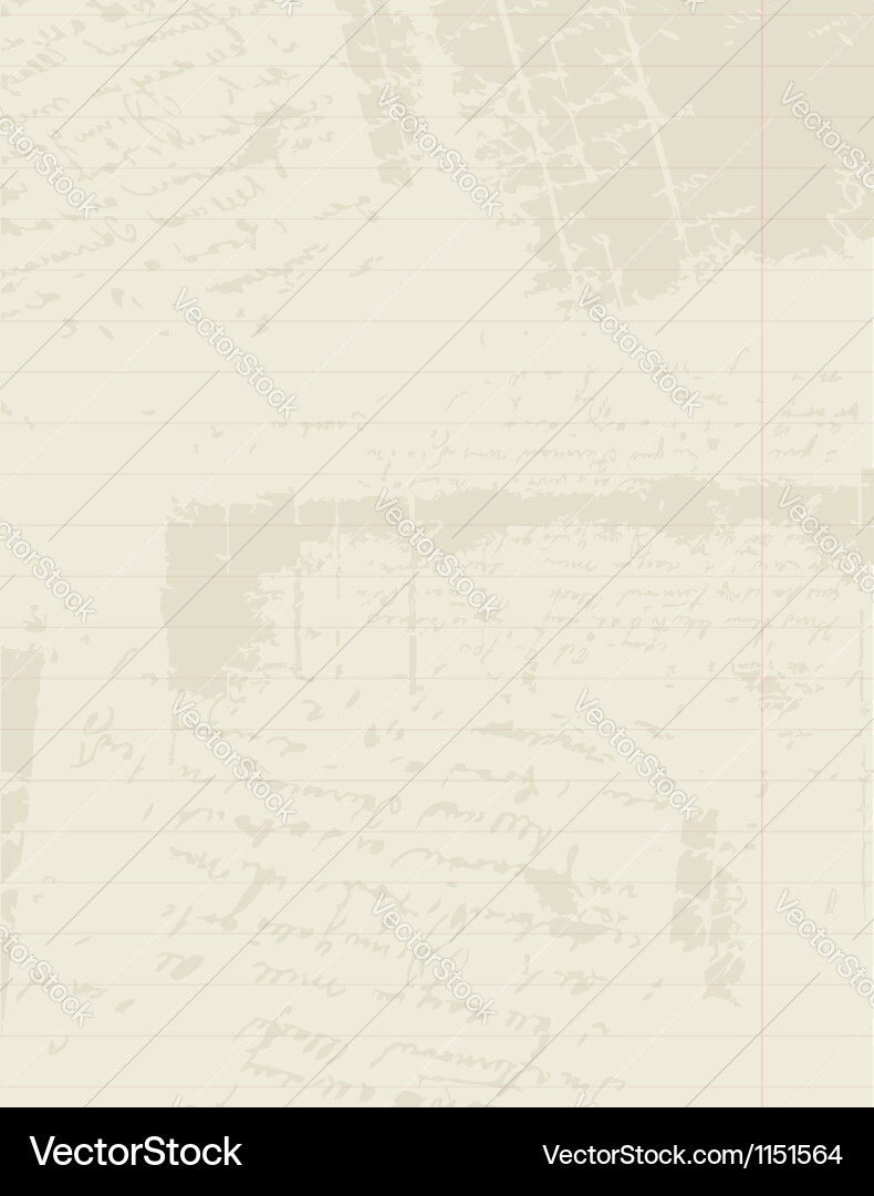 Lined paper of notebook insert your text Vector Image