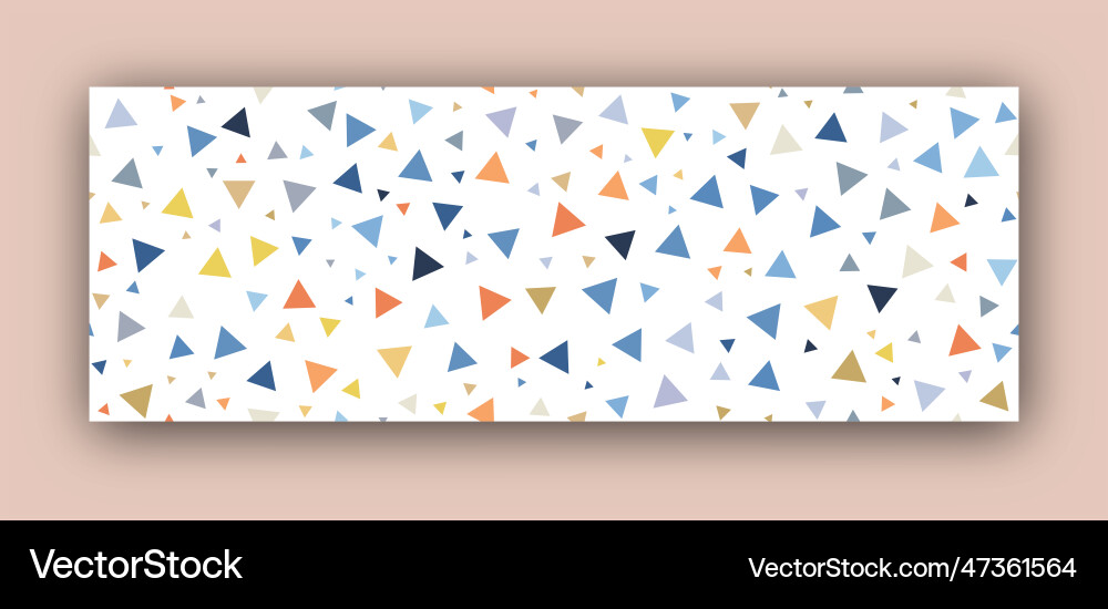 Seamless pattern of multicolored triangles Seamless pattern of multicolored triangles vector image