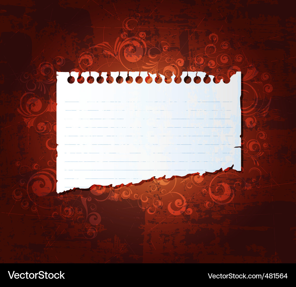 Torn Paper Background Vector Image
