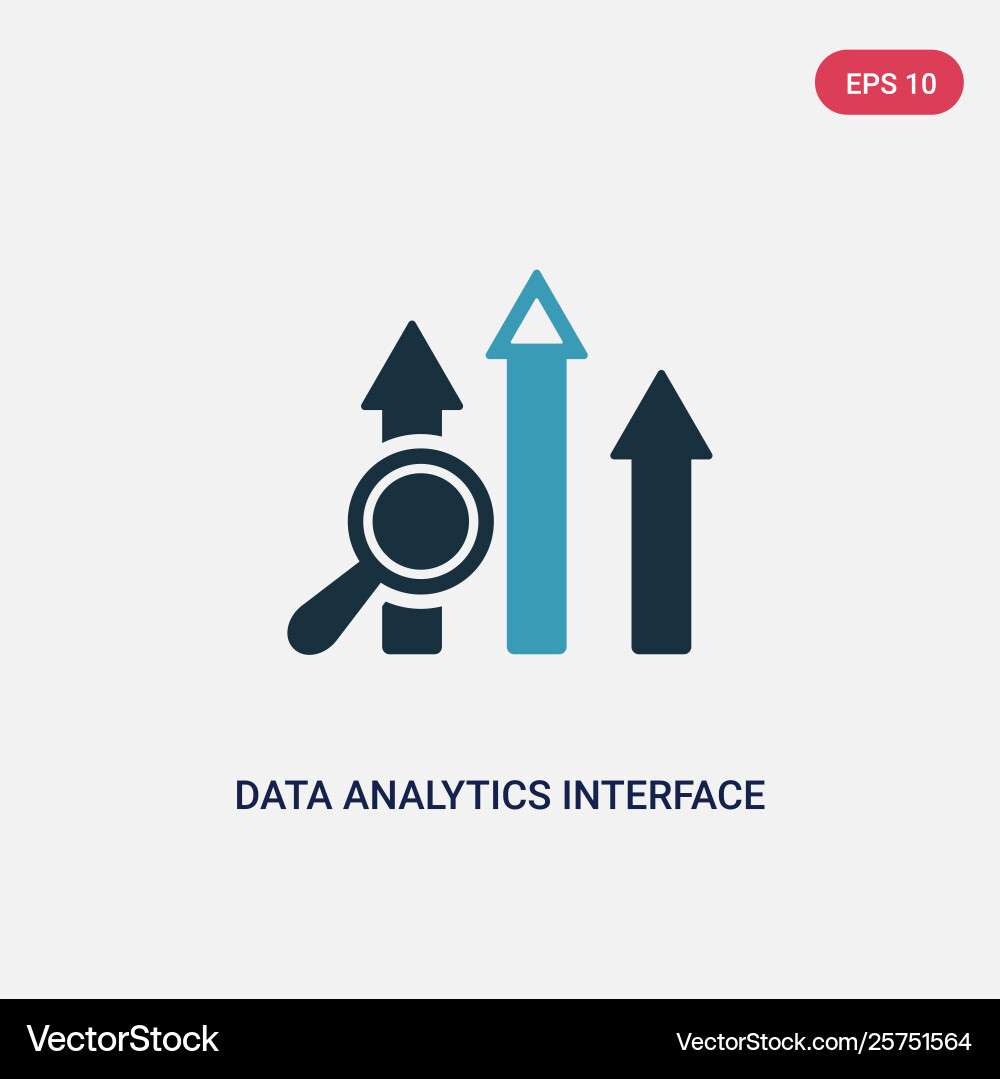 Zwei Farbdatenanalyse-Interface-Icon von Benutzer Zwei Farbdatenanalyse-Interface-Icon von Benutzer vektorbild