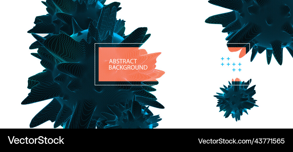 Abstract Science Network Background vector image