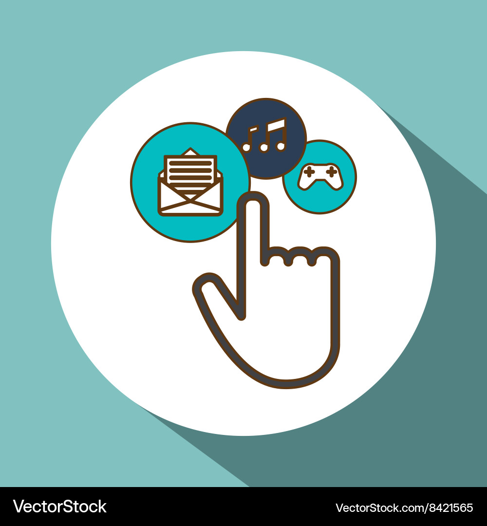 Cursor and icon set design Vector Image