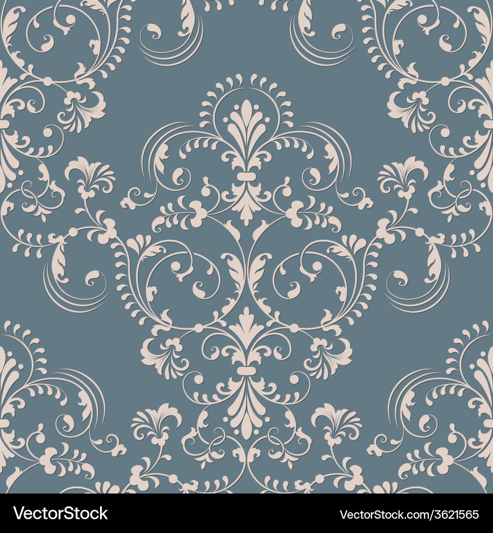 Elegant Damask Pattern Vector Image