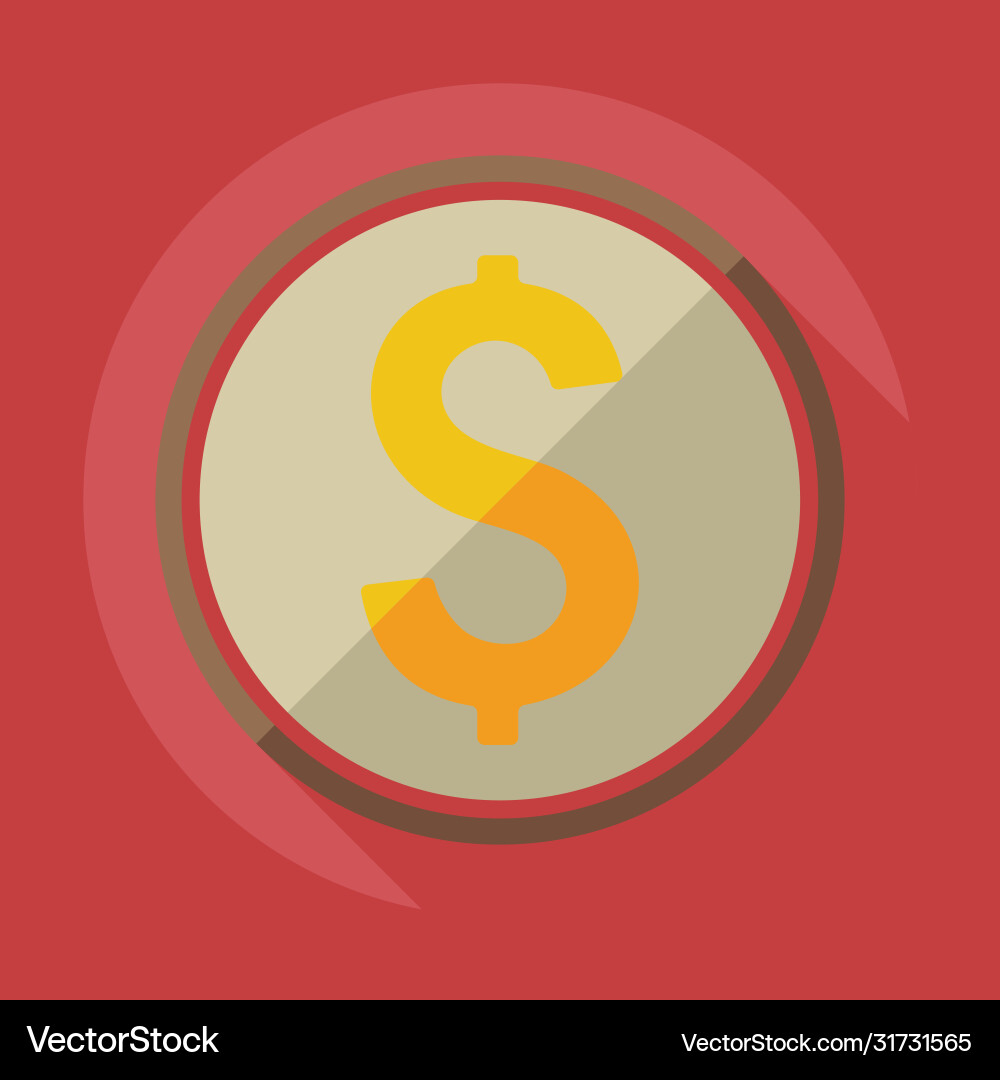 Flat modern design with shadow icons currency unit Flat modern design with shadow icons currency unit Vector Image