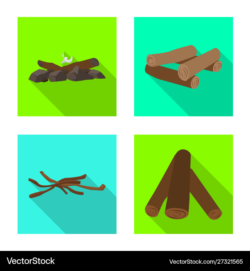 Isolated object material and logging symbol Isolated object material and logging symbol vector image