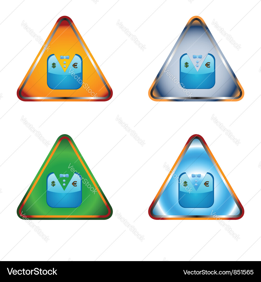 Unique abstract icons Vector Image